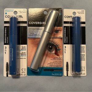 Covergirl Professional Mascara 3 in 1 & Exhibitionist Waterproof Black Blue